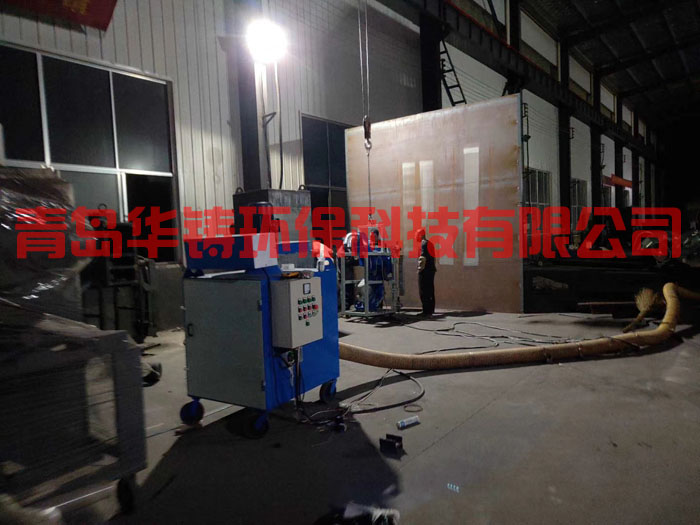 油罐拋丸機研發制造現場 油罐拋丸機研發制造現場