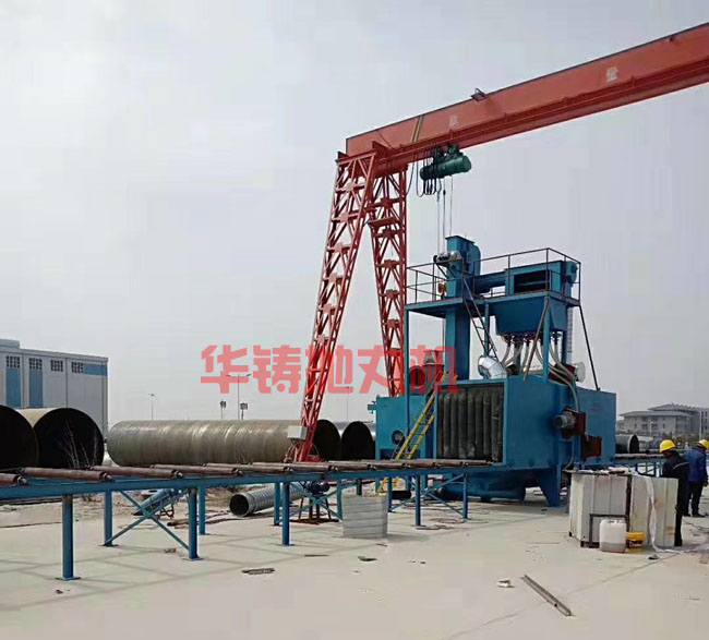 鋼結構拋丸機現(xiàn)場防腐除銹施工圖 鋼結構拋丸機現(xiàn)場防腐除銹施工圖