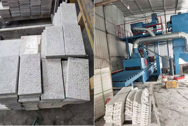 石材拋丸機(jī)，石材噴砂機(jī)