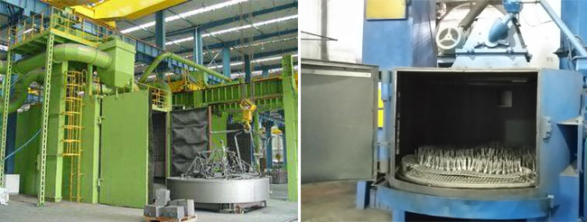 轉(zhuǎn)臺拋丸機和臺車式拋丸機 轉(zhuǎn)臺拋丸機和臺車式拋丸機