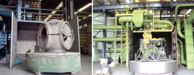 回轉(zhuǎn)臺(tái)車式拋丸清理機(jī) 回轉(zhuǎn)臺(tái)車式拋丸清理機(jī)